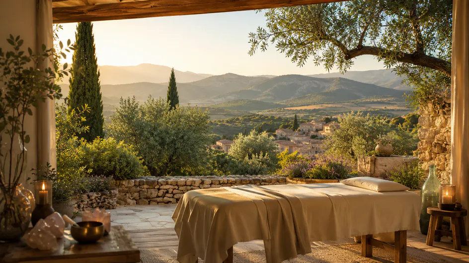 Soin énergétique dans la Drôme — paysage provençal des Baronnies